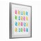 Stupell Industries Pastel Candy Bears Collection Framed Print Under Glass, design by Lil' Rue